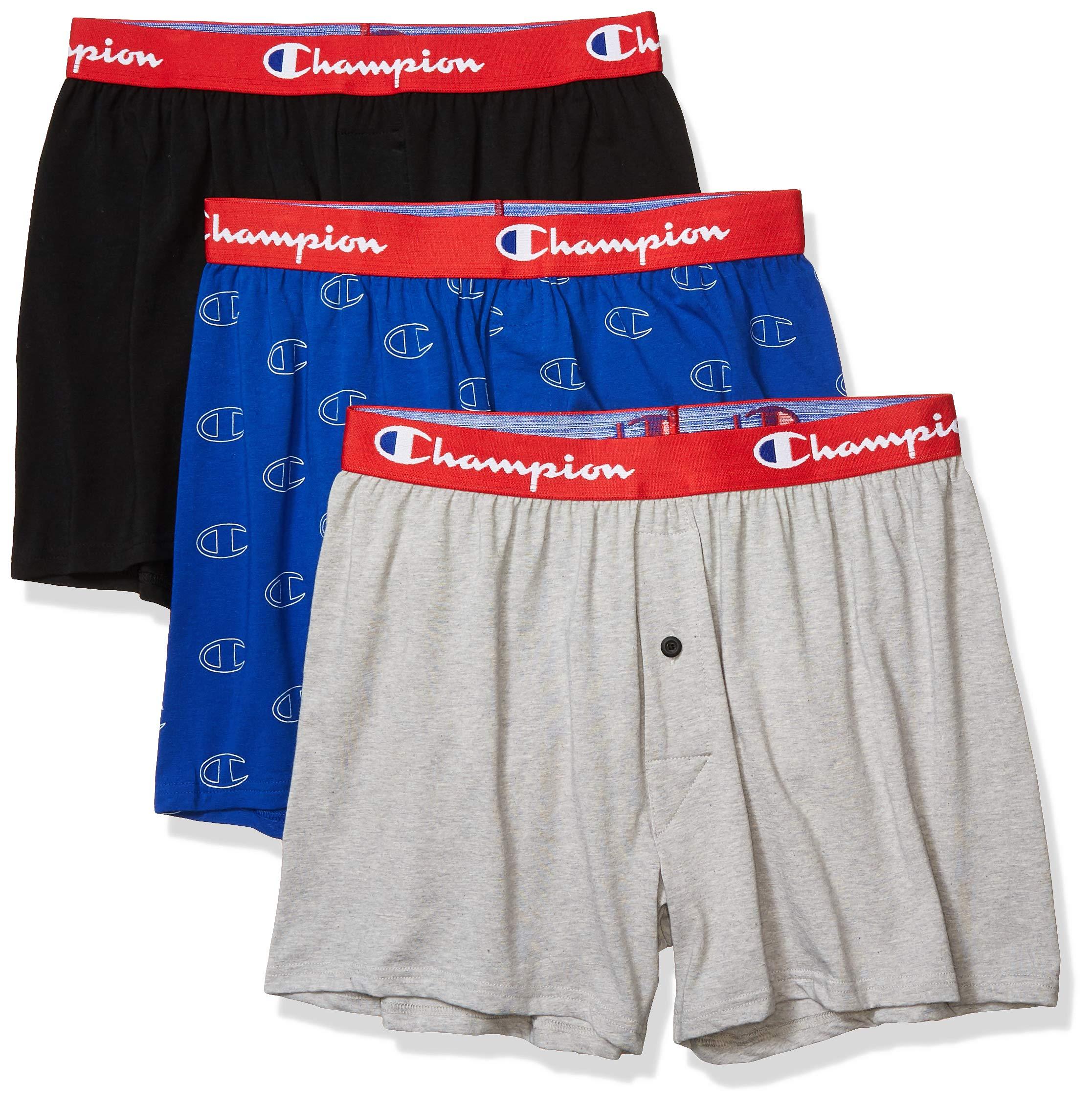 Champion Cotton Athletics Everyday Comfort Boxers in Blue for Men Lyst