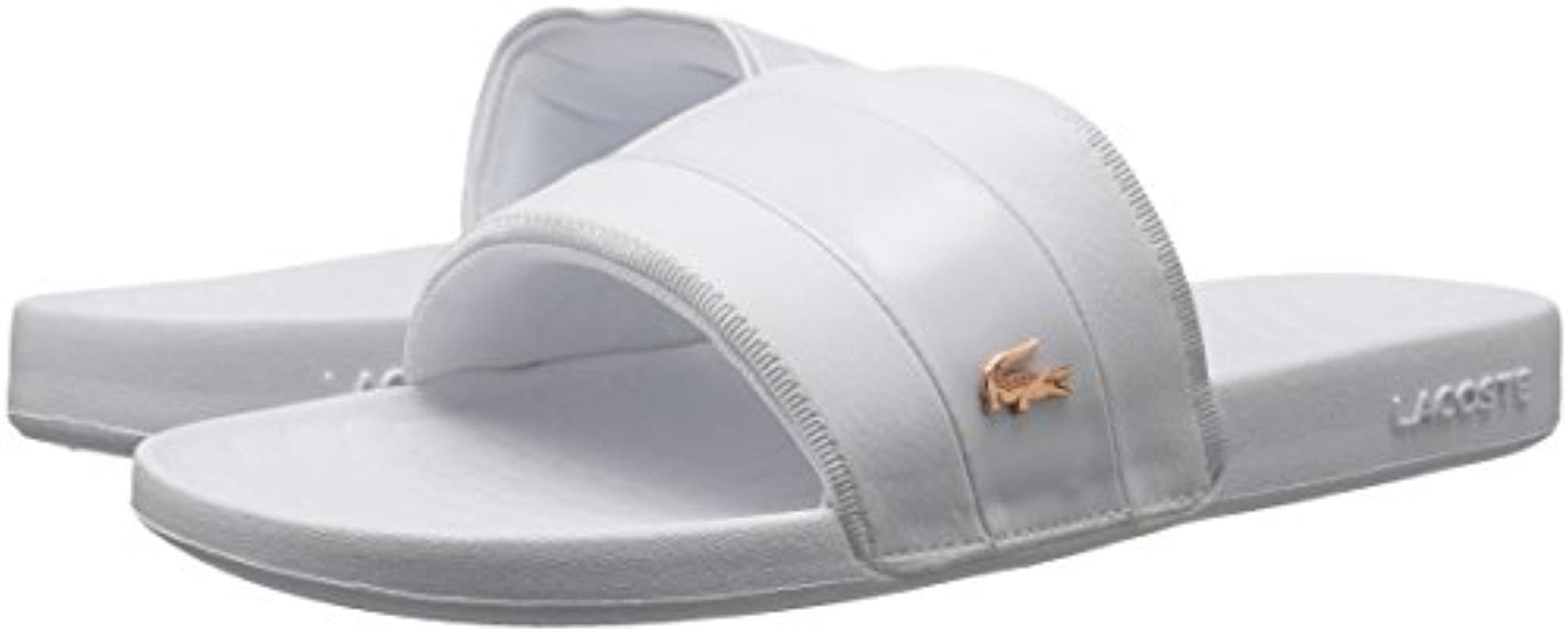 lacoste slides womens