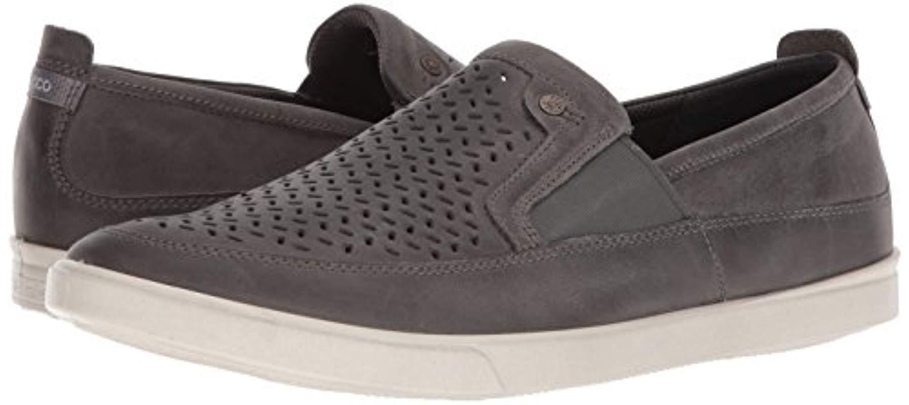 ecco men's collin perforated slip on