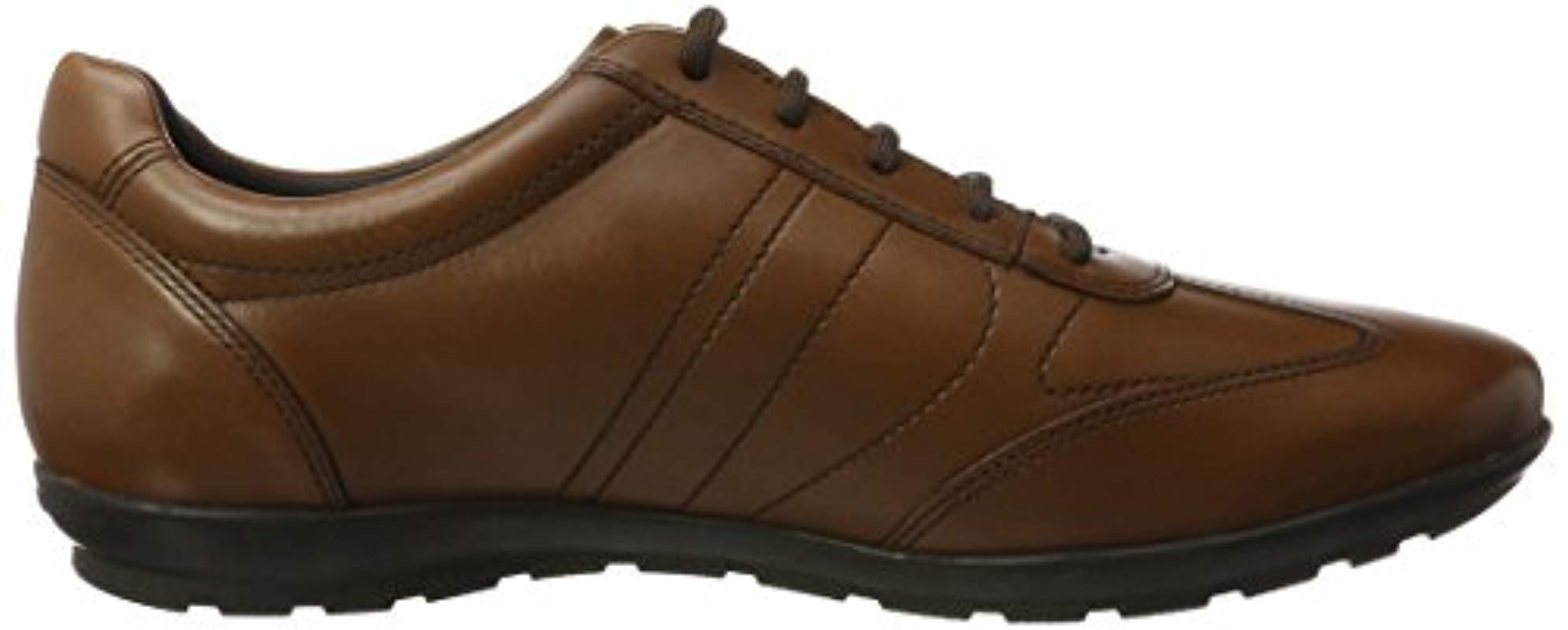 Geox Leather Symbol 19 Oxfords in Cognac (Brown) for Men | Lyst