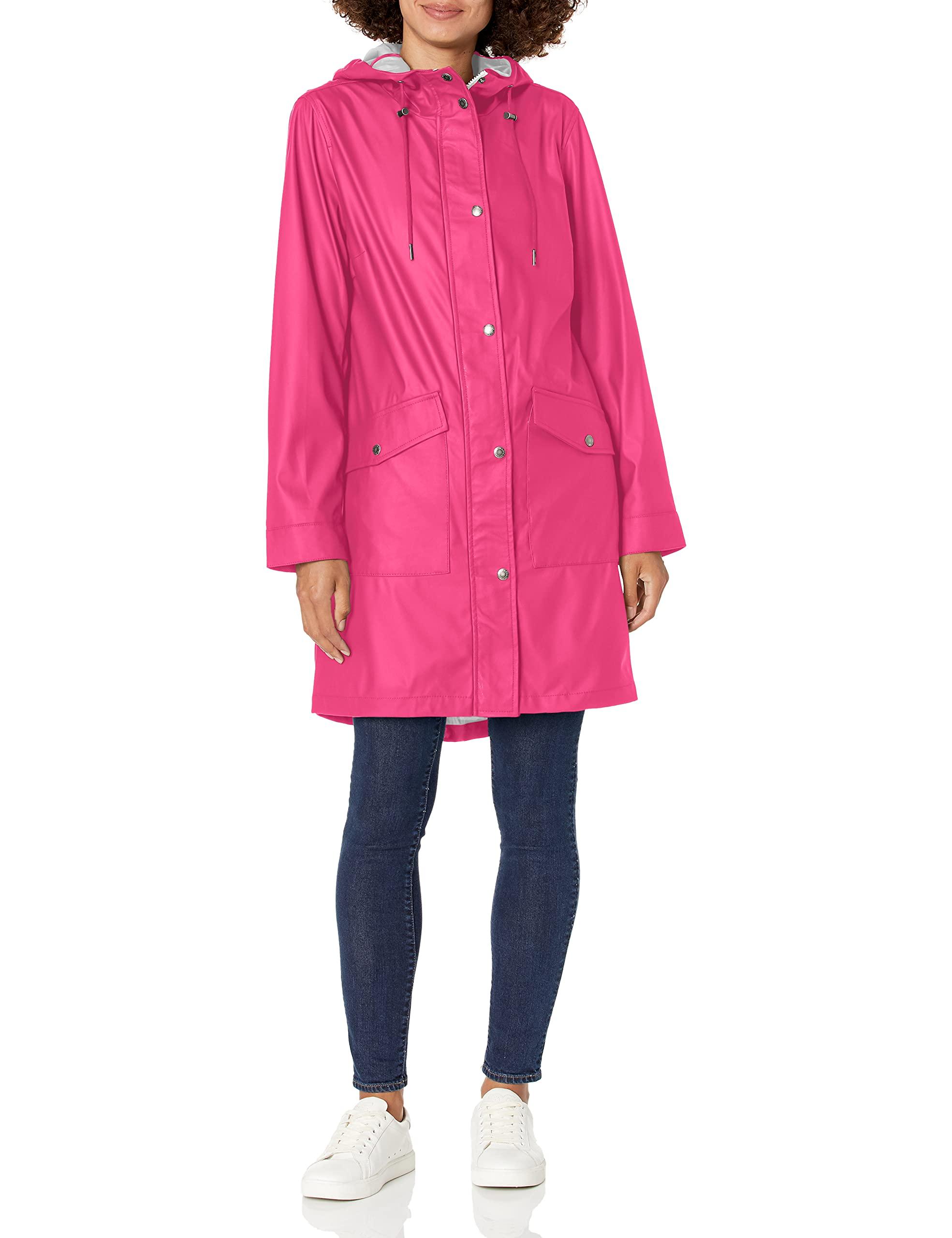 Levi's Lightweight Rubberized Pu Fishtail Rain Anorak Parka Jacket in Pink  | Lyst