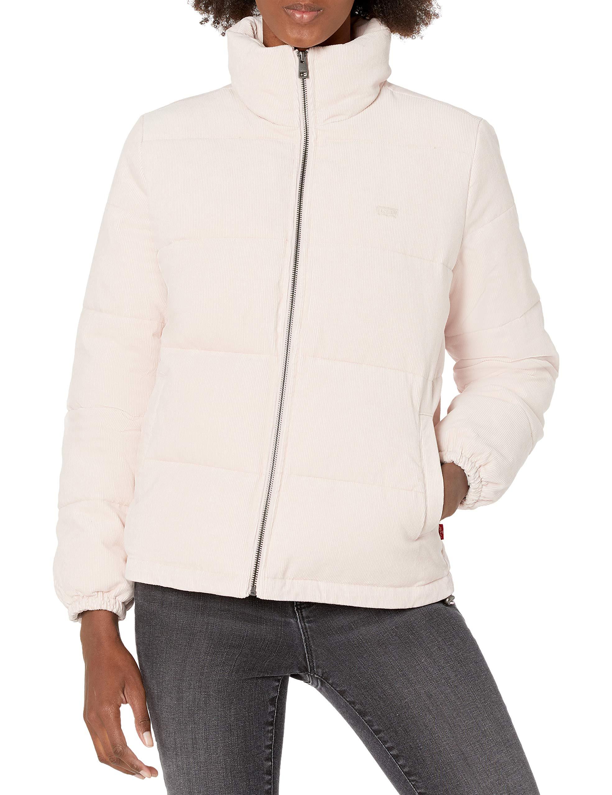 Levi's Corduroy Zoe Bubble Puffer Jacket in Pink - Save 7% - Lyst
