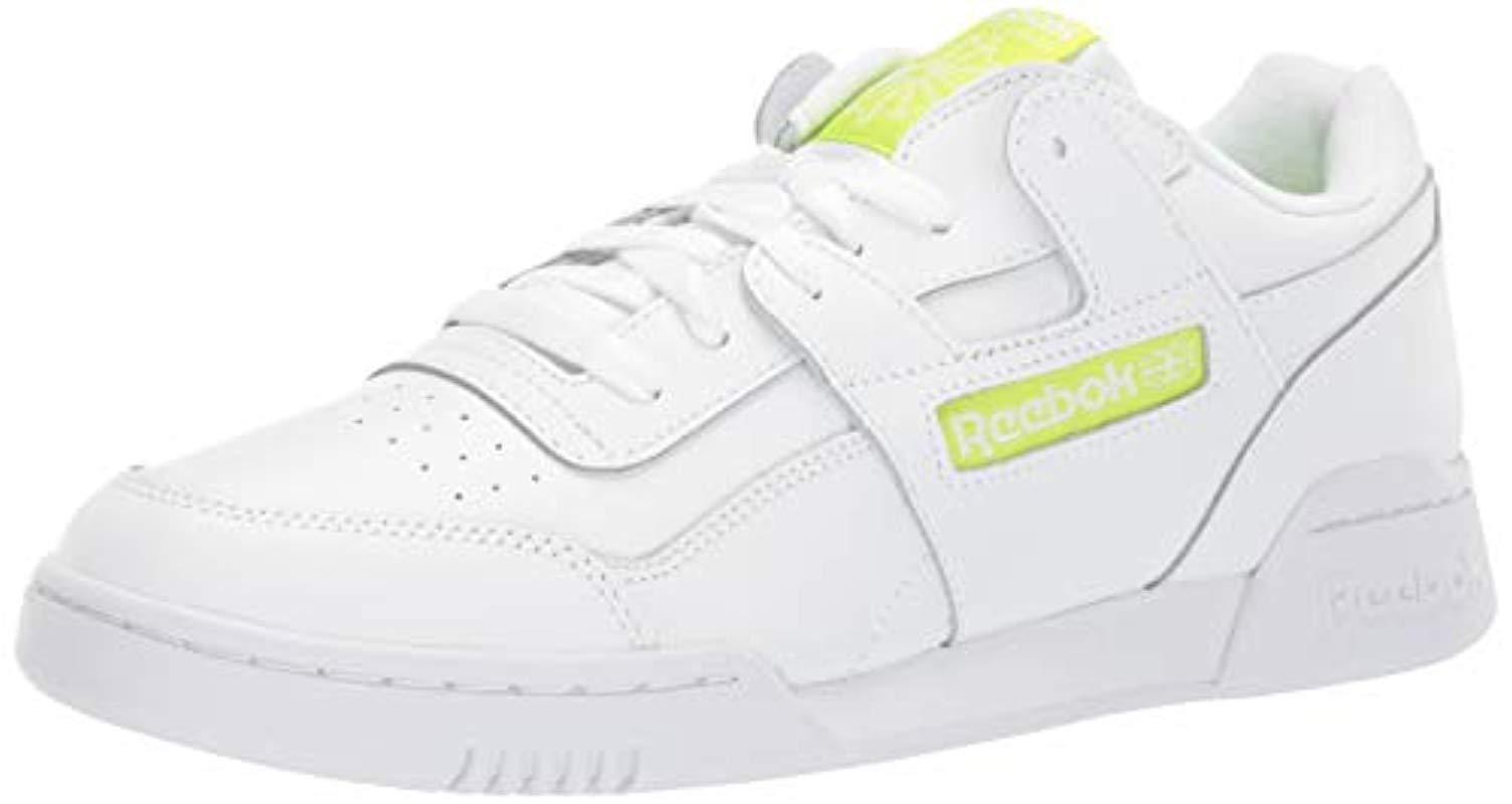 Reebok Workout Plus Shoes in White/Neon Lime (White) for Men - Save 75% -  Lyst