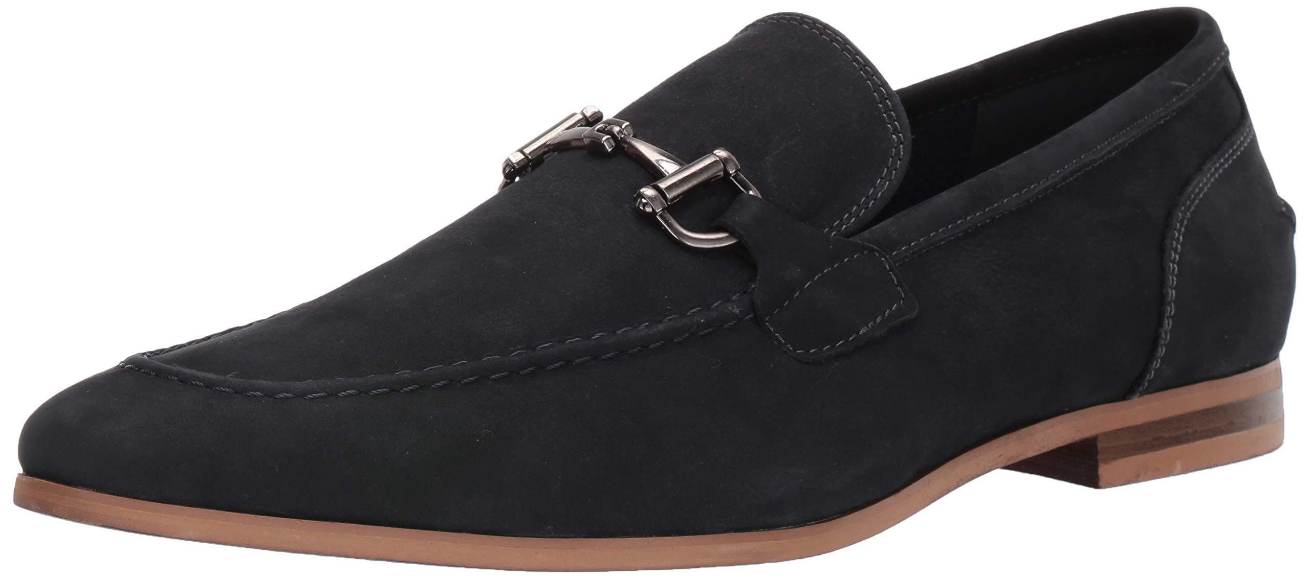 Steve Madden Leather Debinair Loafer in Navy Nubuck (Blue) for Men Lyst
