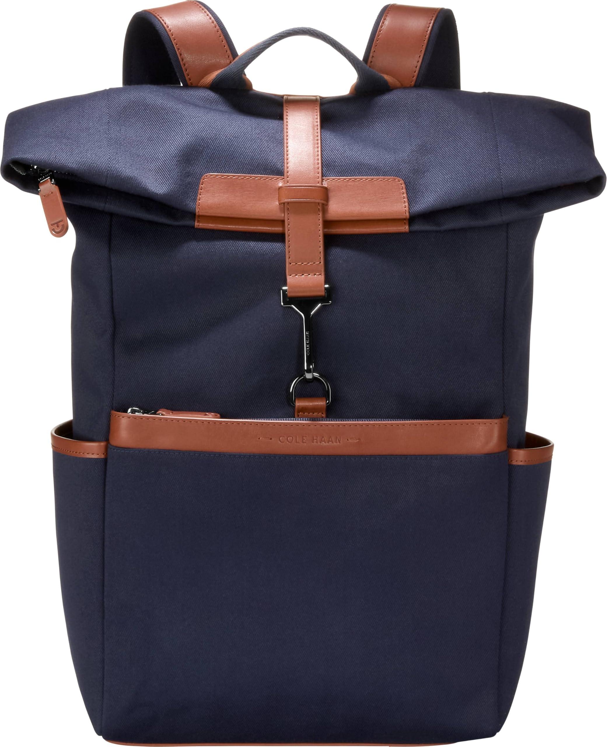 Cole Haan Judson Brushed Twill Backpack in Blue for Men | Lyst