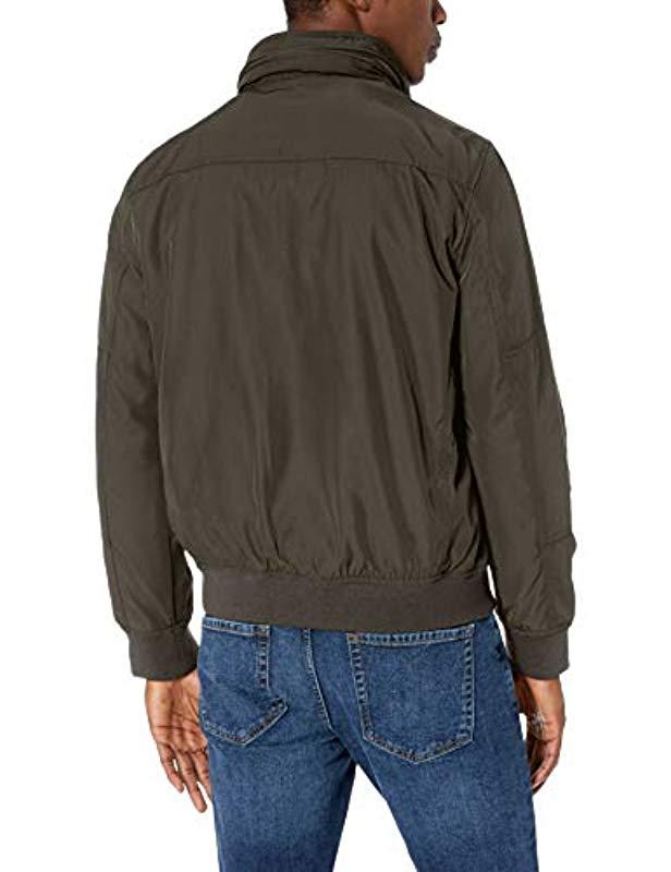 Tommy Hilfiger Performance Bomber Jacket in Green for Men | Lyst