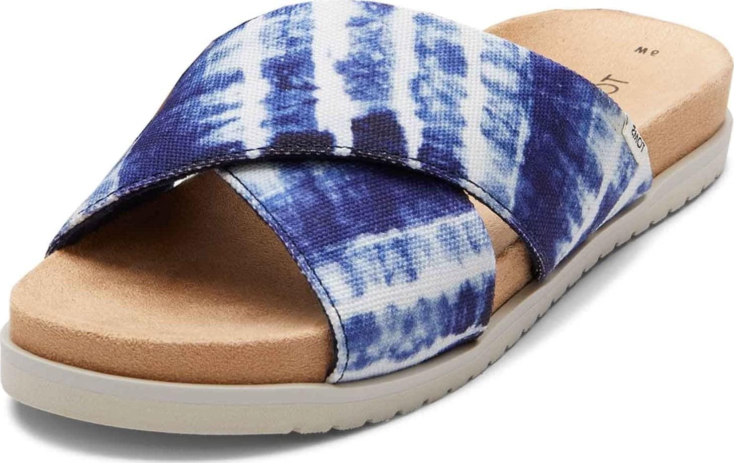 TOMS Savanna Flat Sandal in Blue Lyst