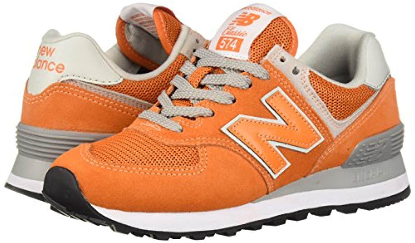 New Balance Synthetic 574v2 Essential Sneaker in Orange for Men | Lyst