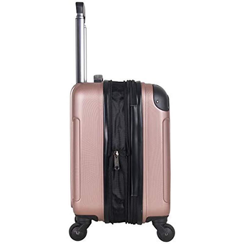 rose gold underseat luggage