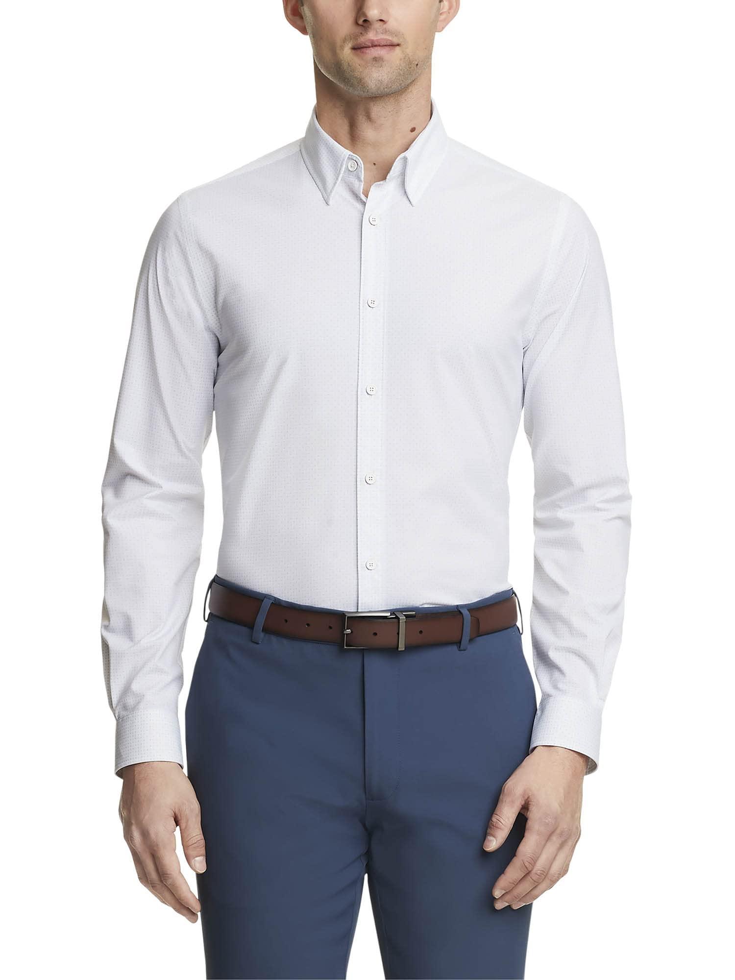 Tommy Hilfiger Dress Shirt Athletic Fit Tech Non Iron Notuck Stretch