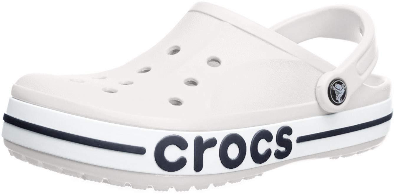 Crocs™ Adult Bayaband Clogs in White/Navy (White) - Save 23% | Lyst