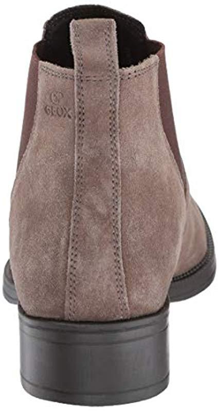 Geox Laceyin 1 Suede Chelsea Boot Ankle in Chestnut (Brown) - Lyst