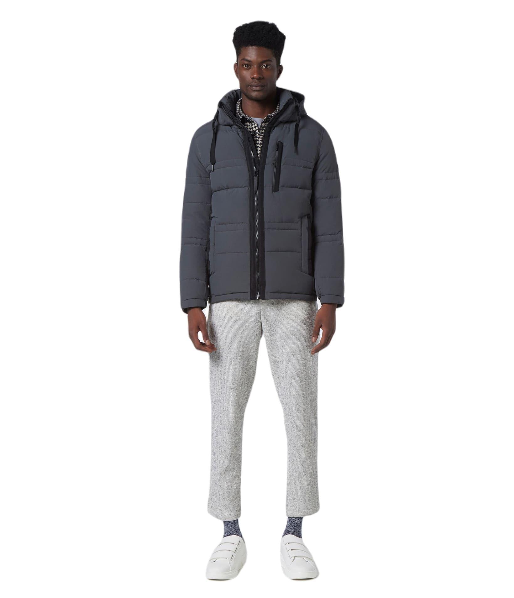 Andrew marc huxley removable hood crinkle down jacket sale