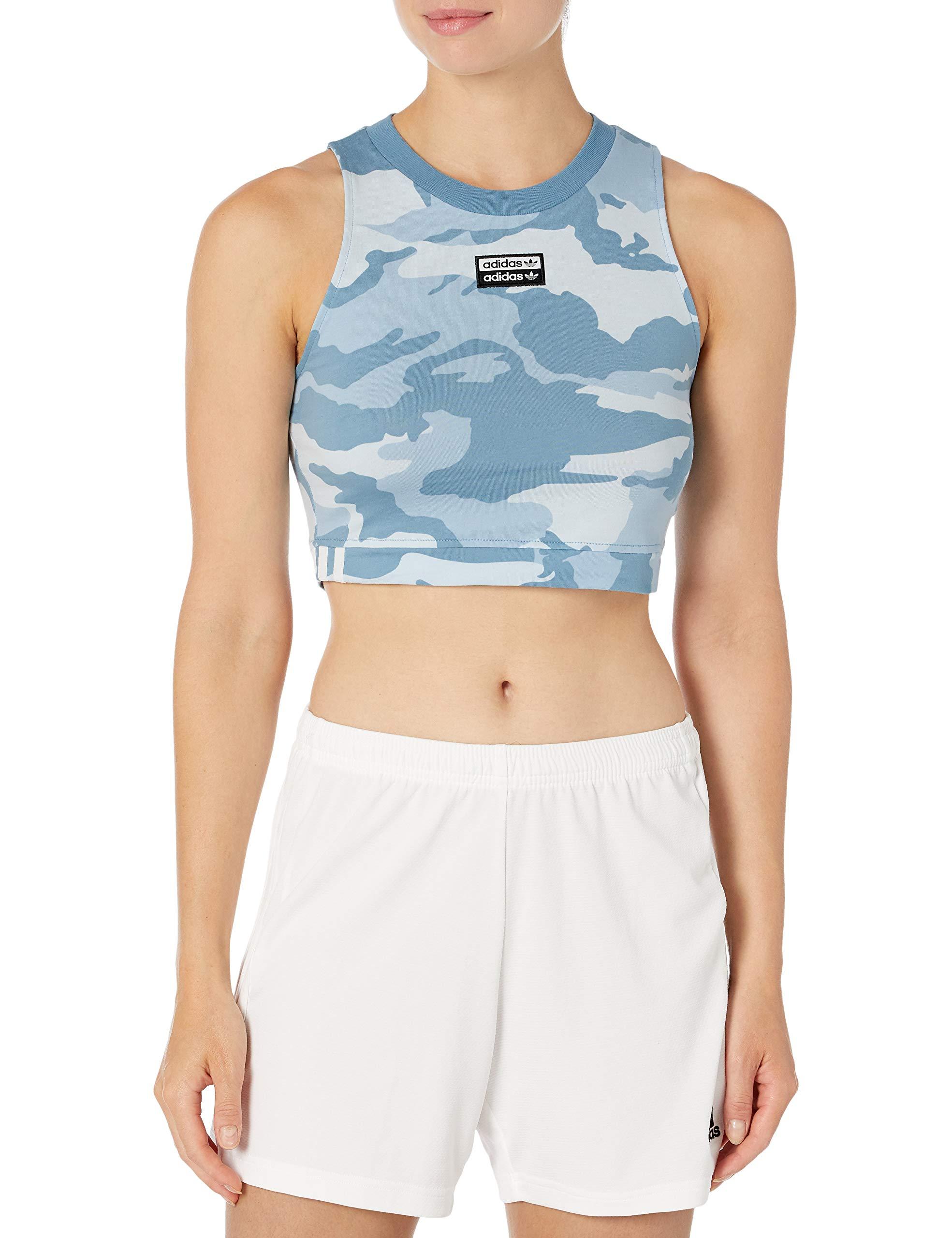 adidas blue tank top