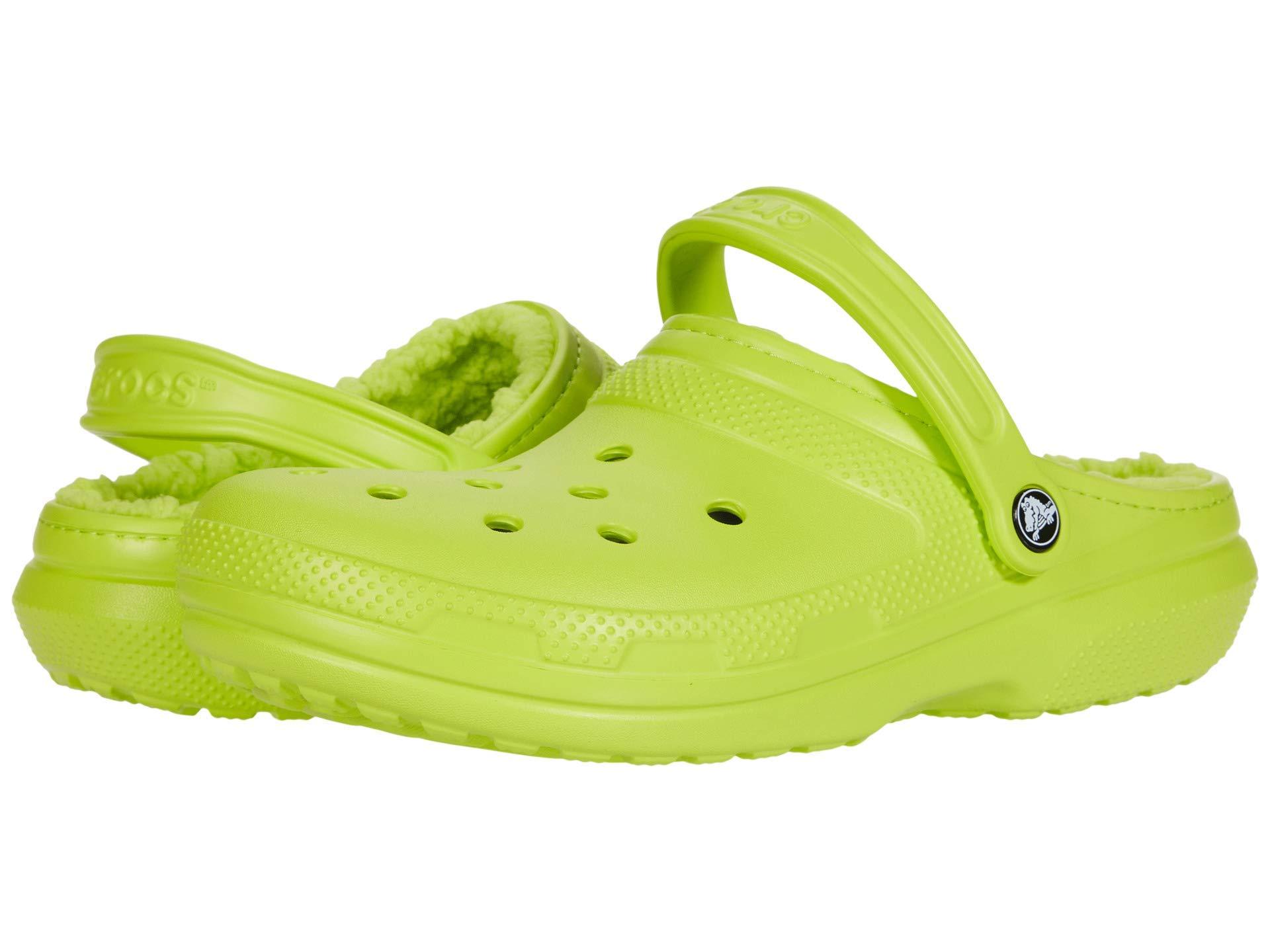 pastel green crocs