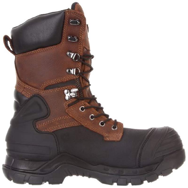 carhartt 10 inch waterproof insulated composite toe pac boot cmc1259