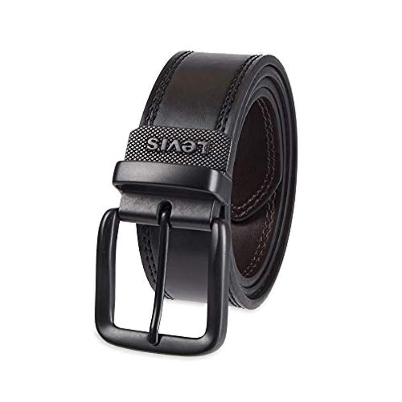 levi's reversible casual jean leather belt