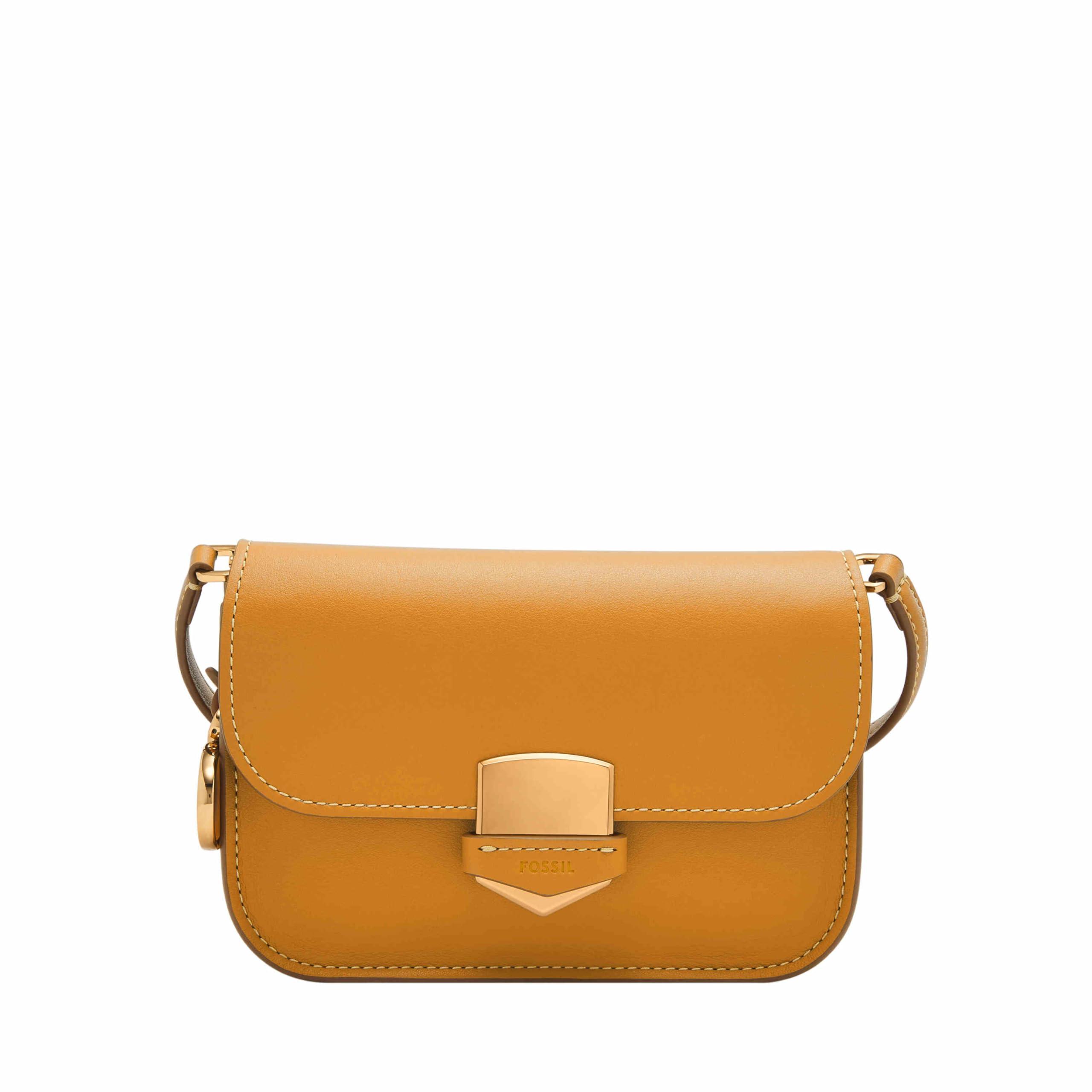 Fossil Lennox Crossbody in Orange Lyst