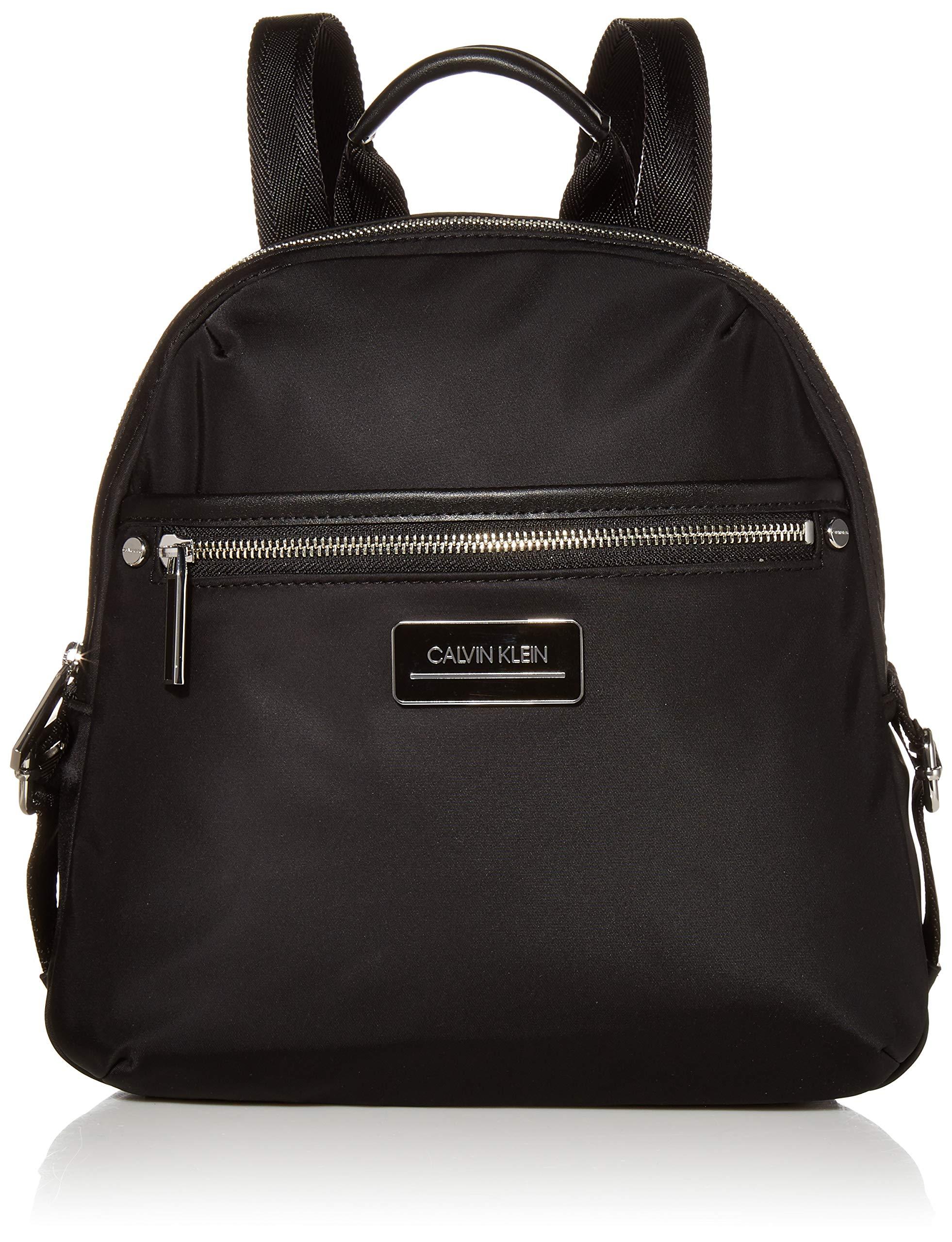 Calvin Klein Synthetic Sussex Nylon Backpack in Black/Silver (Black) - Lyst