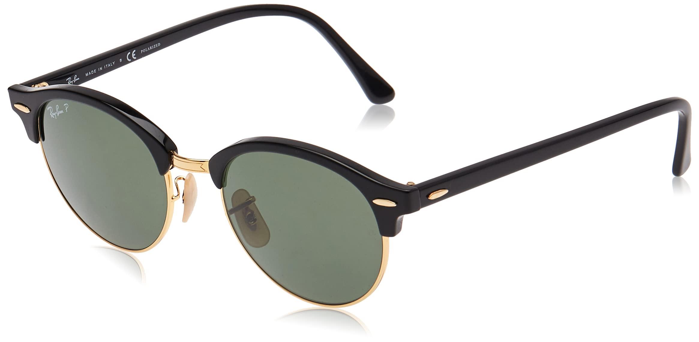 Ray-Ban Rb4246 Clubround Round Sunglasses in Black | Lyst