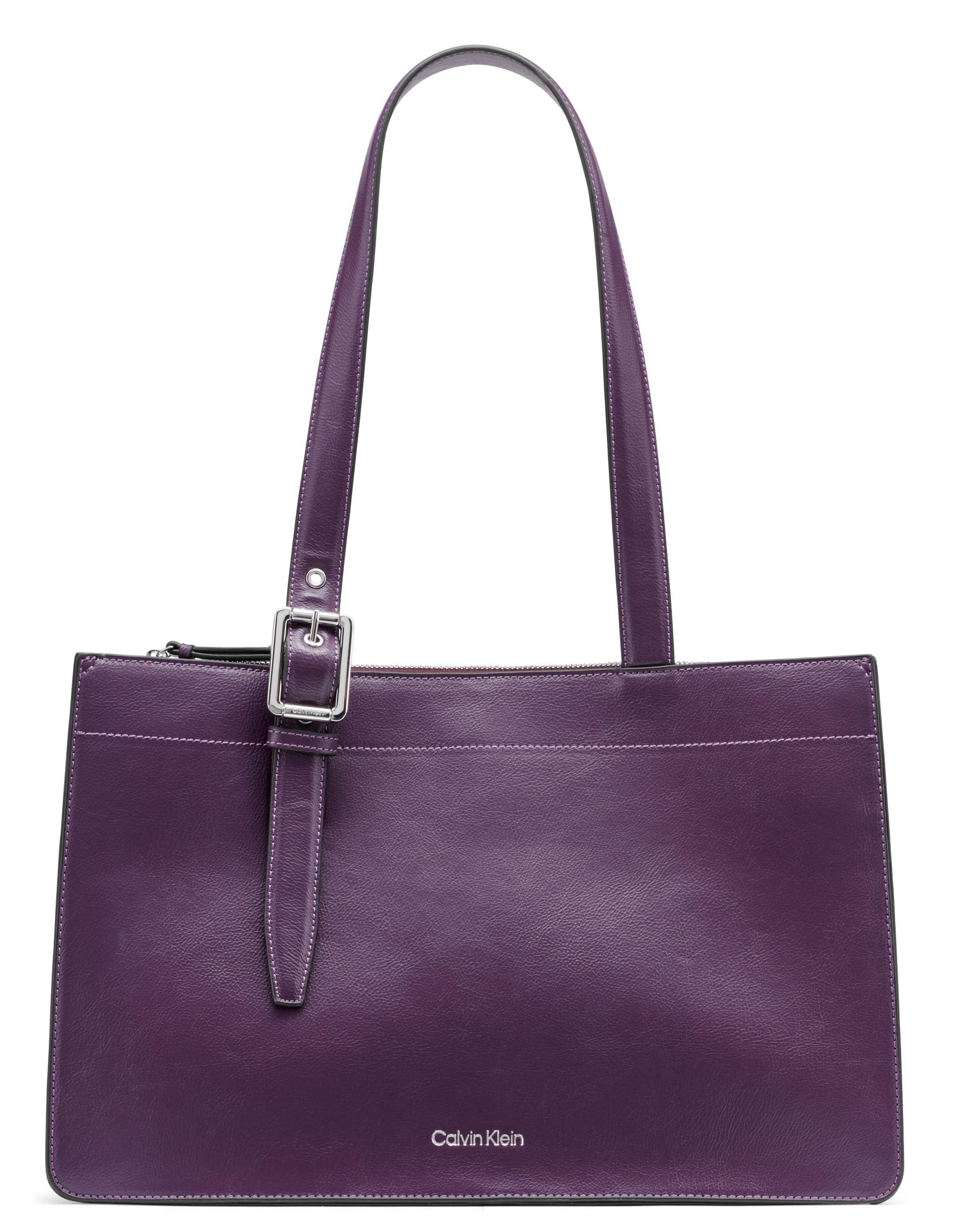 Calvin Klein Havana Novelty Organizational Tote in Purple Lyst
