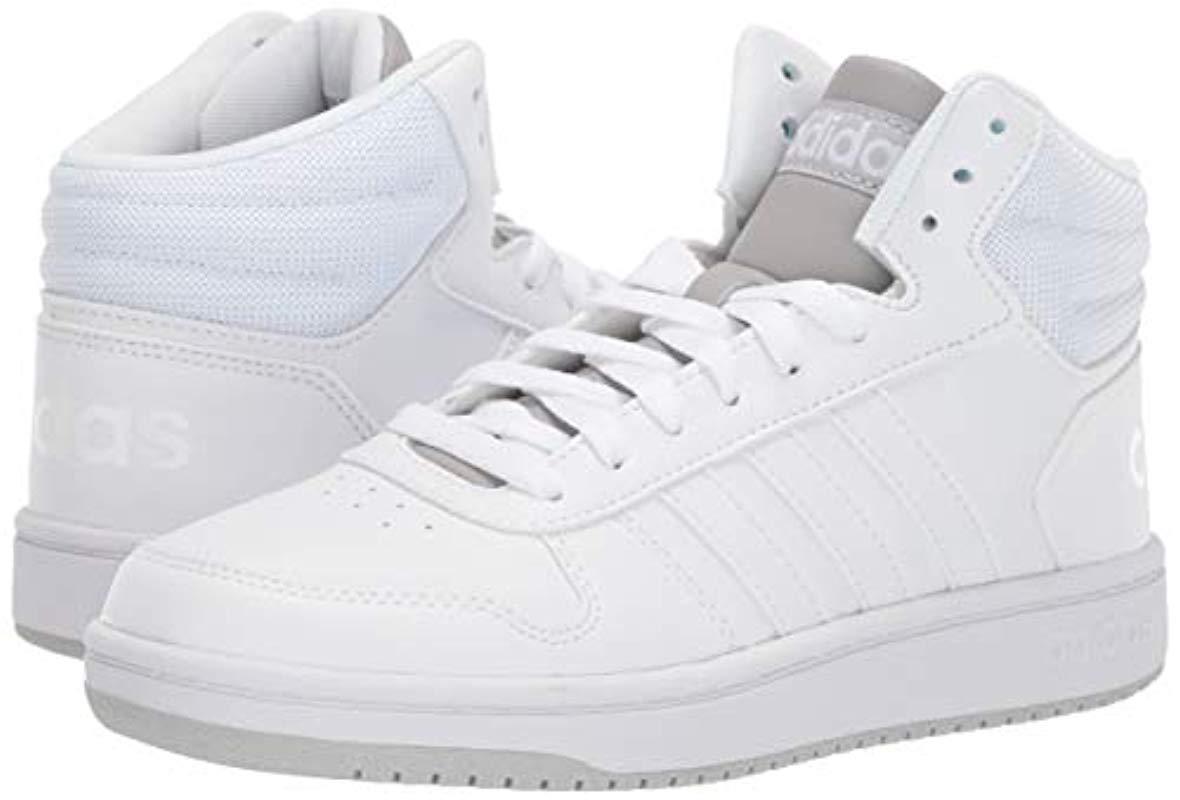 hoops 2.0 mid shoes white
