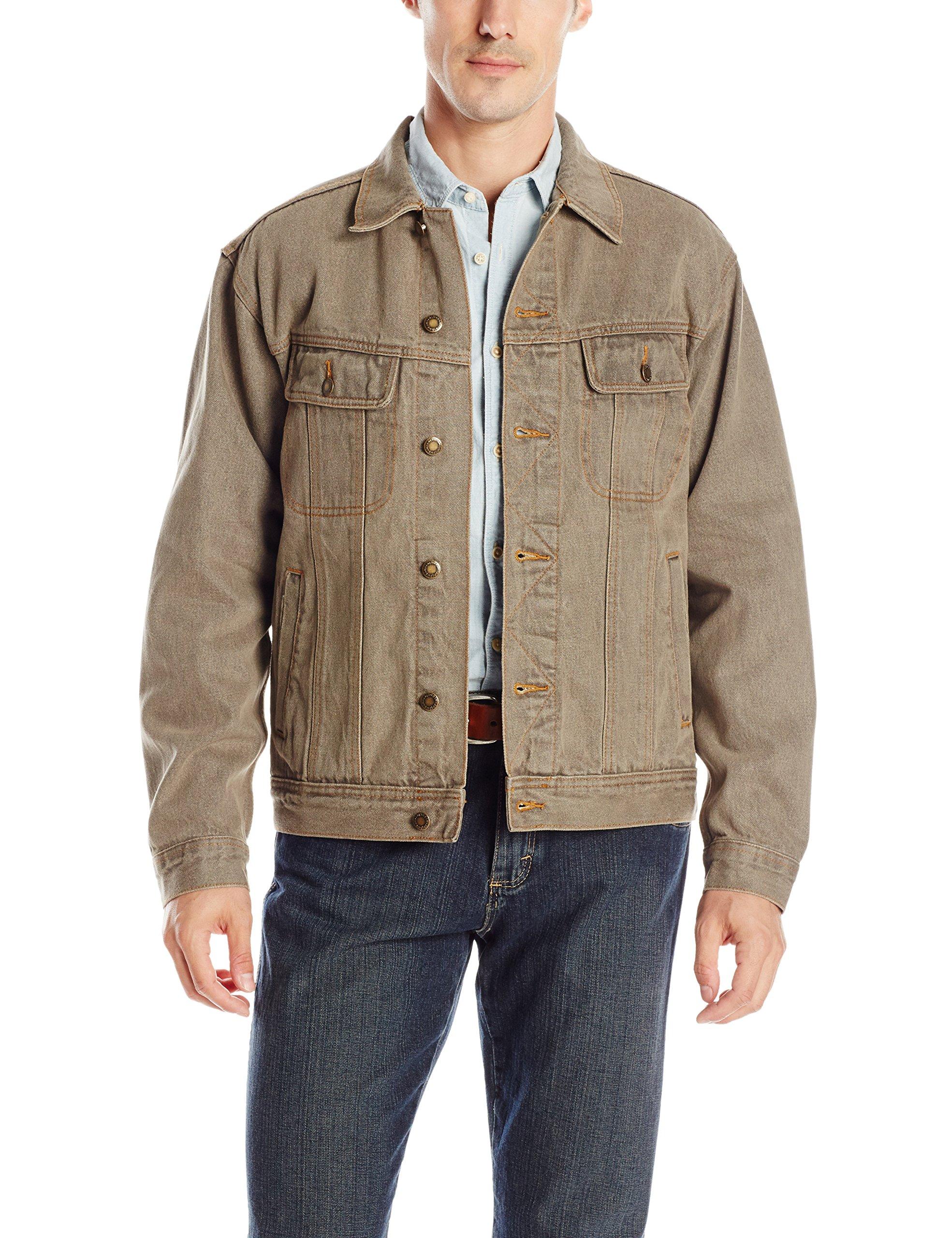 Wrangler Rugged Wear Unlined Denim Jacket in Brown for Men | Lyst