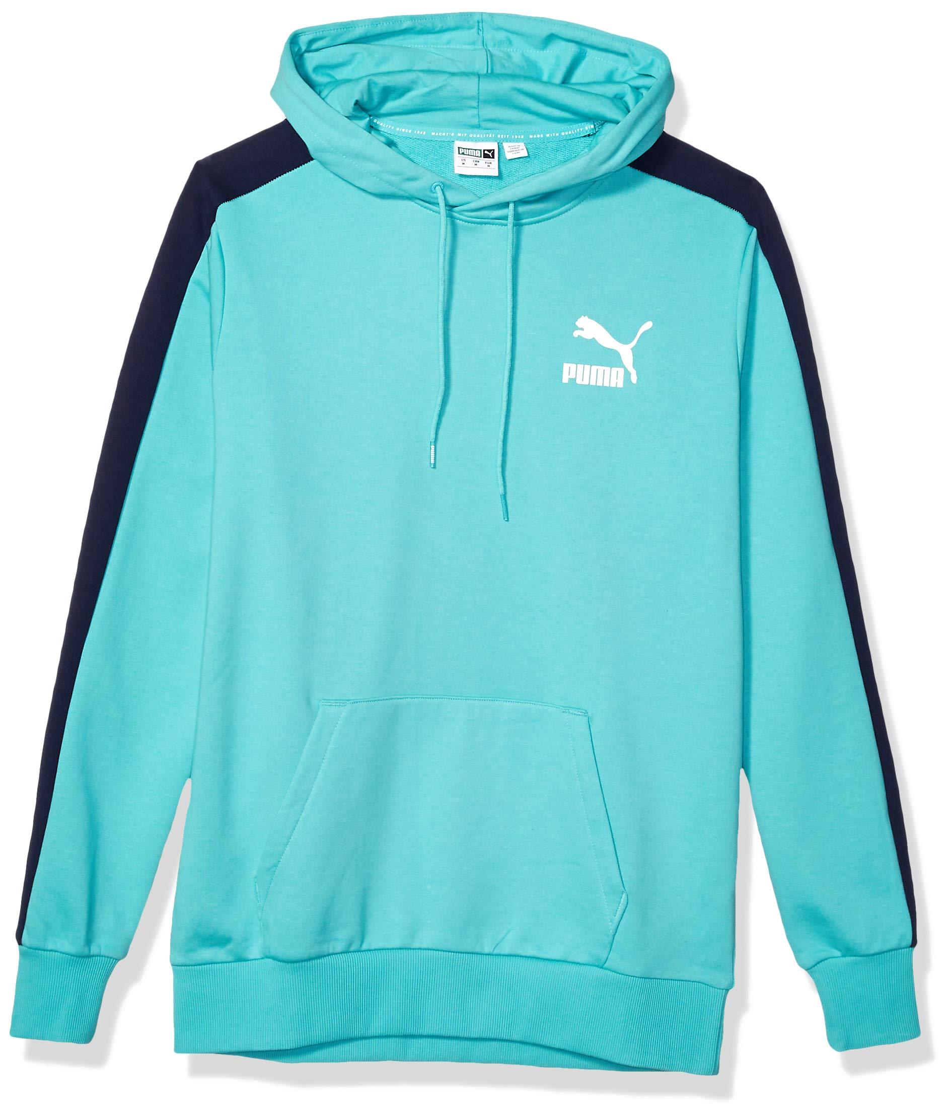 PUMA Rubber Iconic T7 Hoody French Terry in Blue Turquoise (Blue) for ...