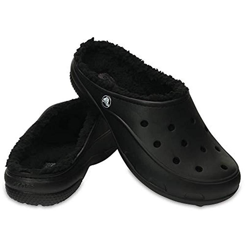 Crocs™ Freesail Plush Lined Clog in Black/Black (Black) | Lyst