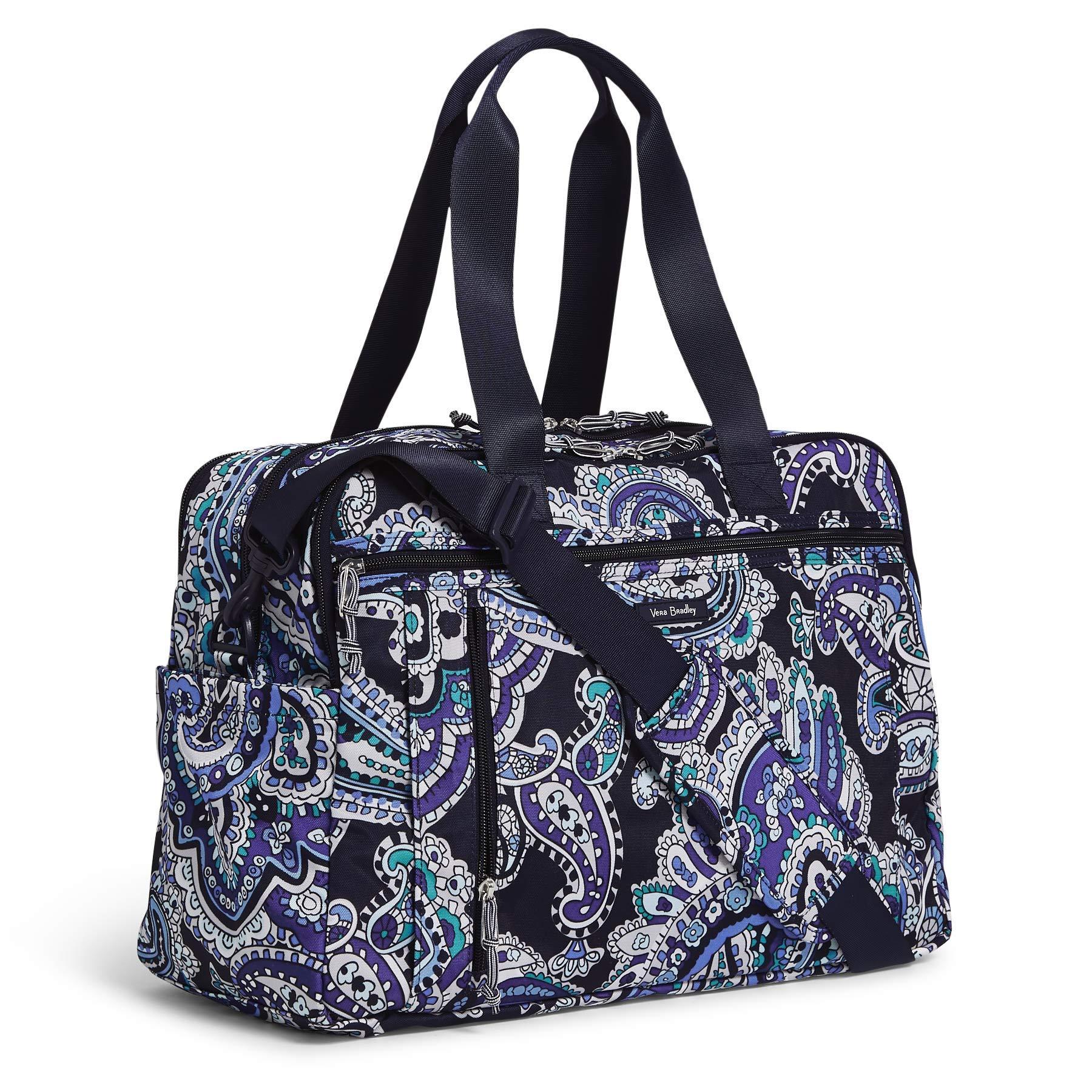 Vera Bradley S Lighten Up Weekender Travel Bag Deep Night Paisley One Size  in Blue | Lyst