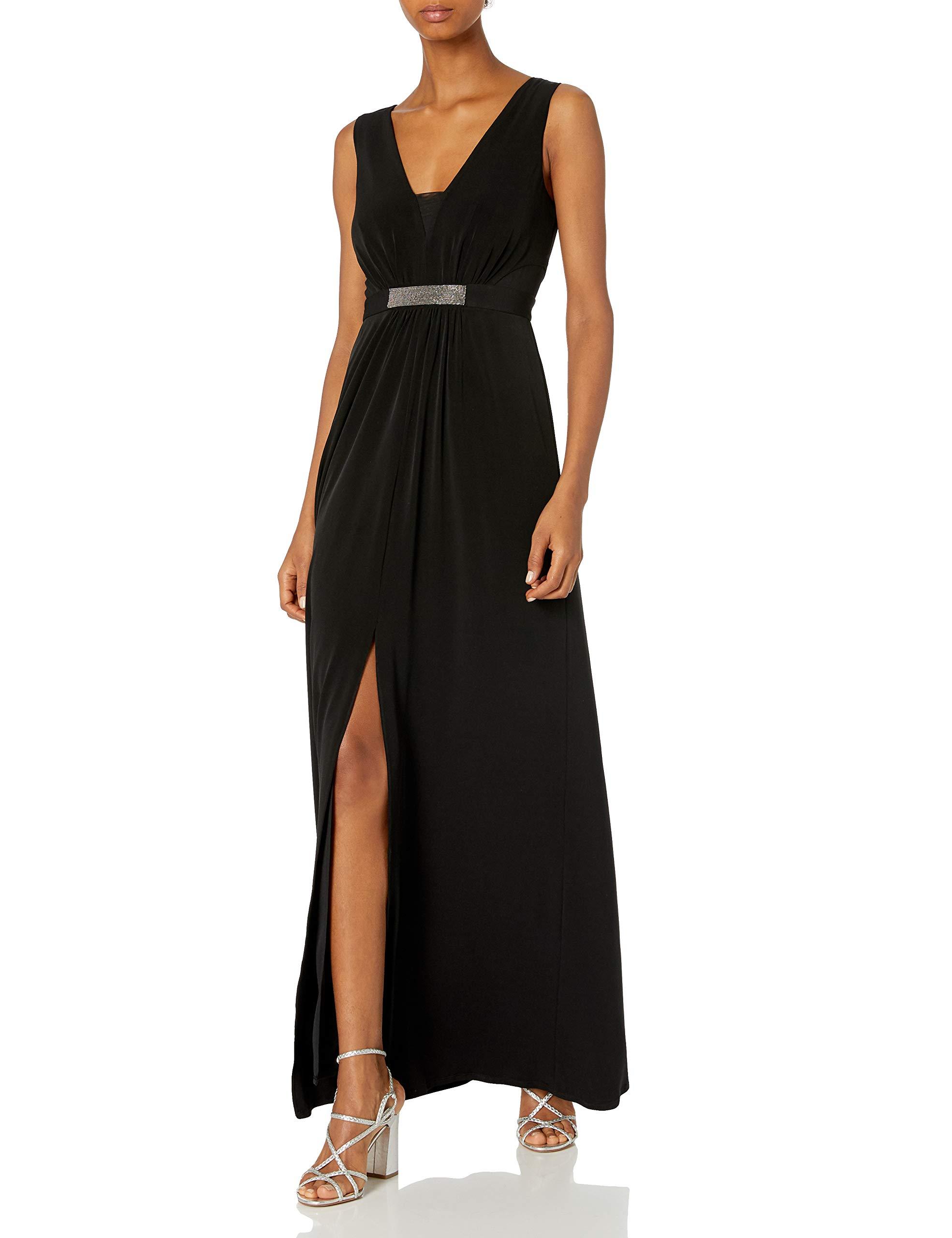 Halston A-line Embellish Jacquard Dress in Black - Save 70% - Lyst