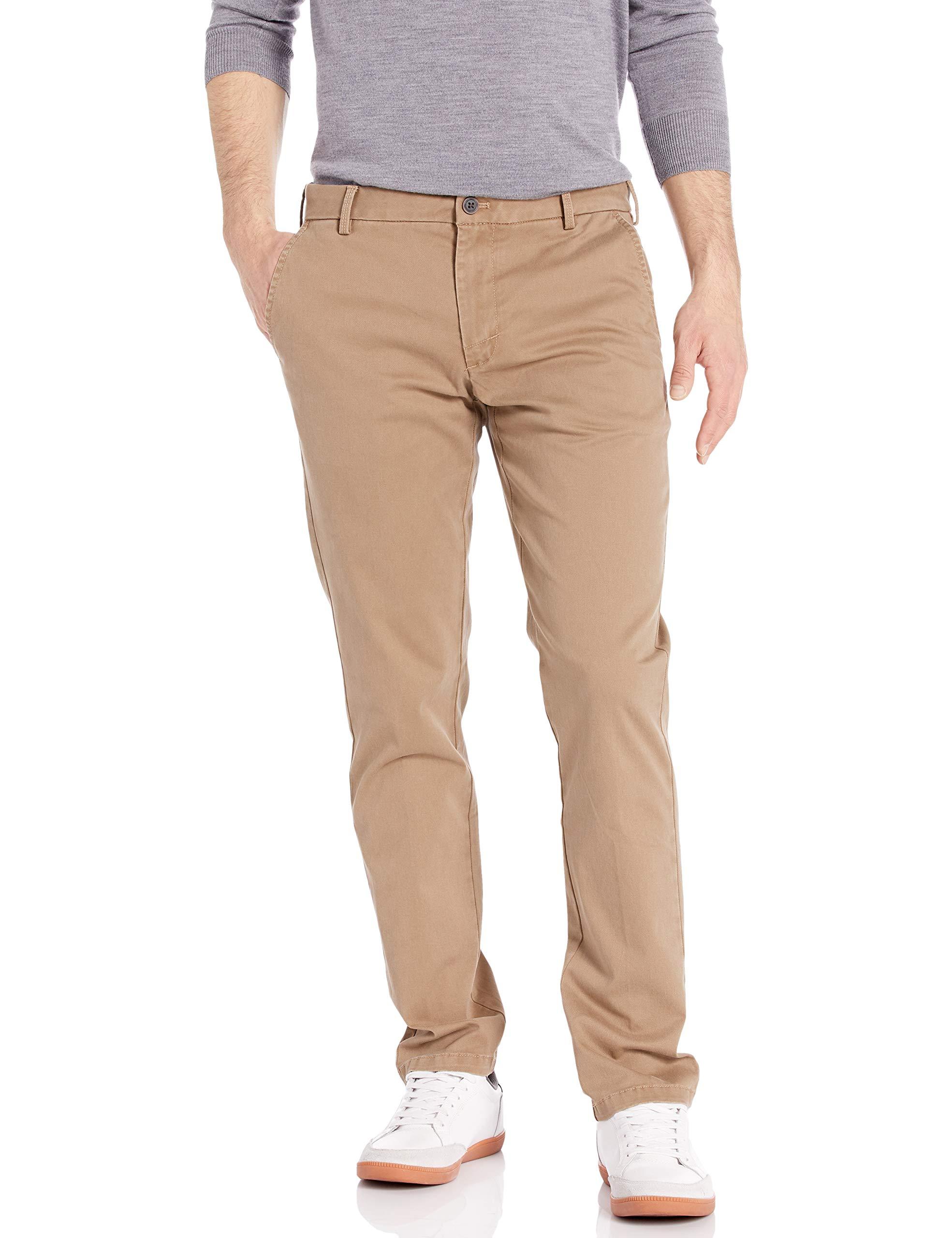 Izod Saltwater Stretch Flat Front Slim Fit Chino Pant in Natural for ...