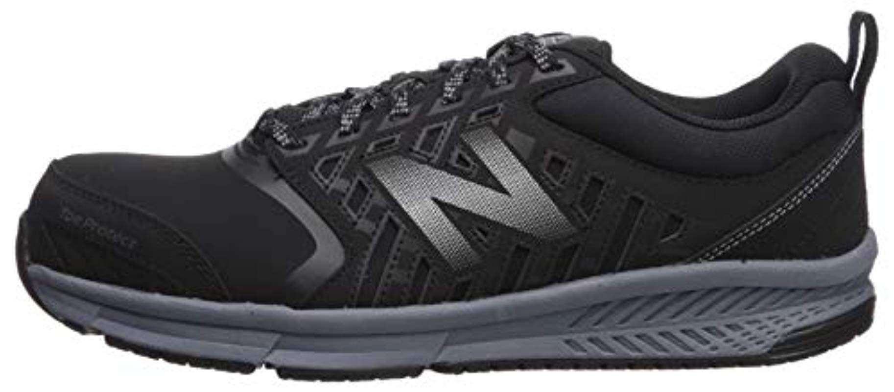 New Balance Synthetic 412v1 Work Industrial Shoe, Black/silver, 14 4e ...