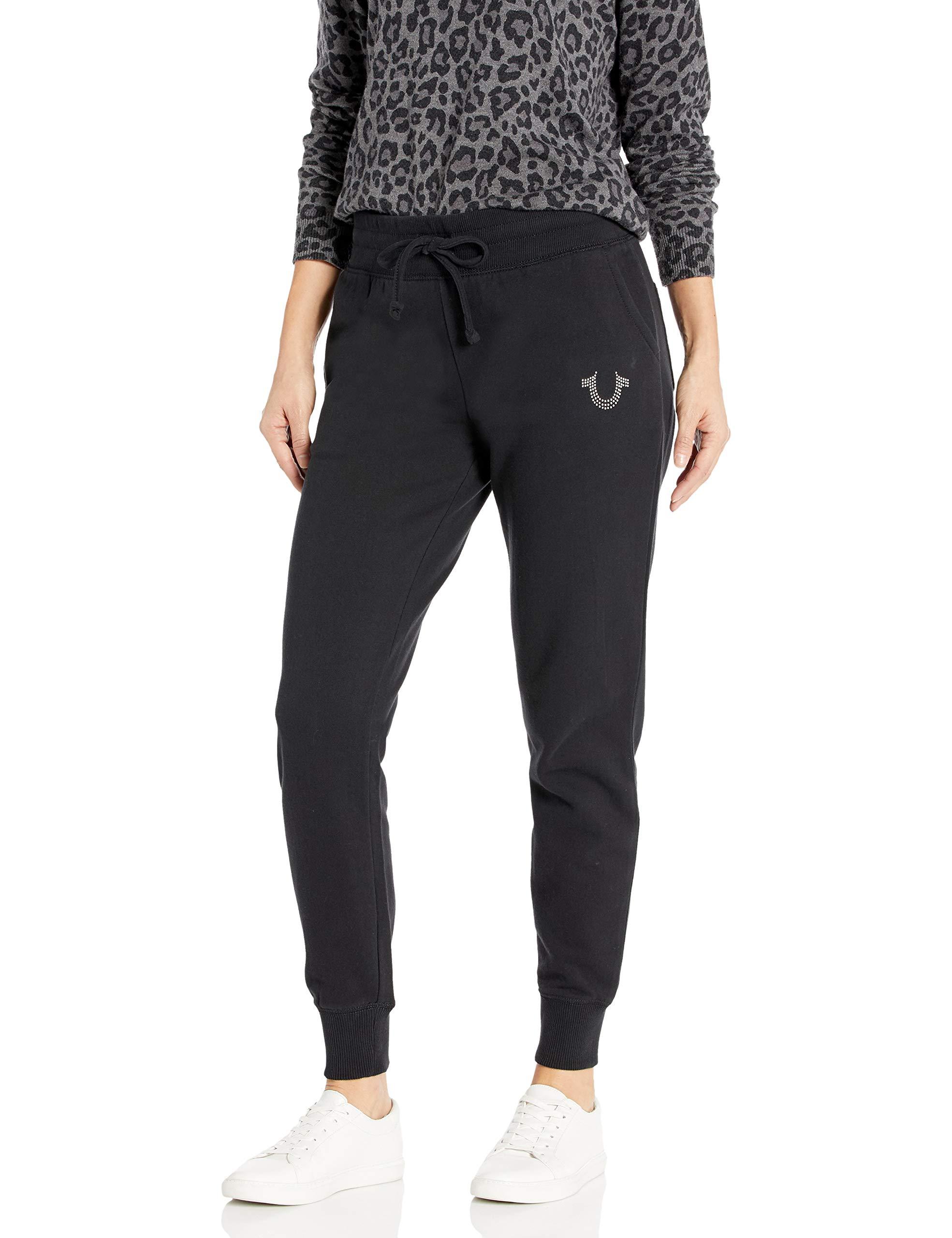 True Religion Denim Studded Jogger in Black - Lyst