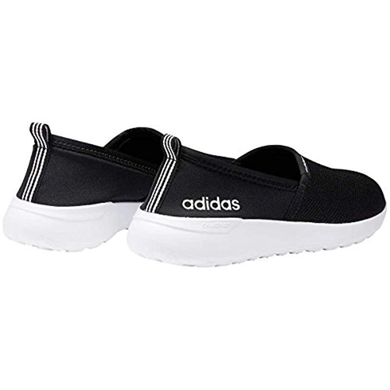 adidas Neo Lite Racer Slip On W Casual Sneaker in Black/White (Black) - Lyst