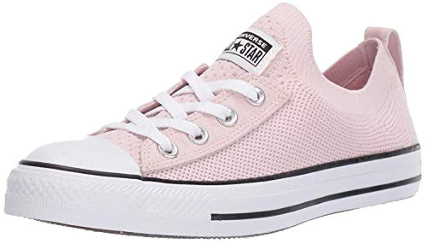 Converse Chuck Taylor All Star Shoreline Knit Slip On Sneaker in Pink | Lyst