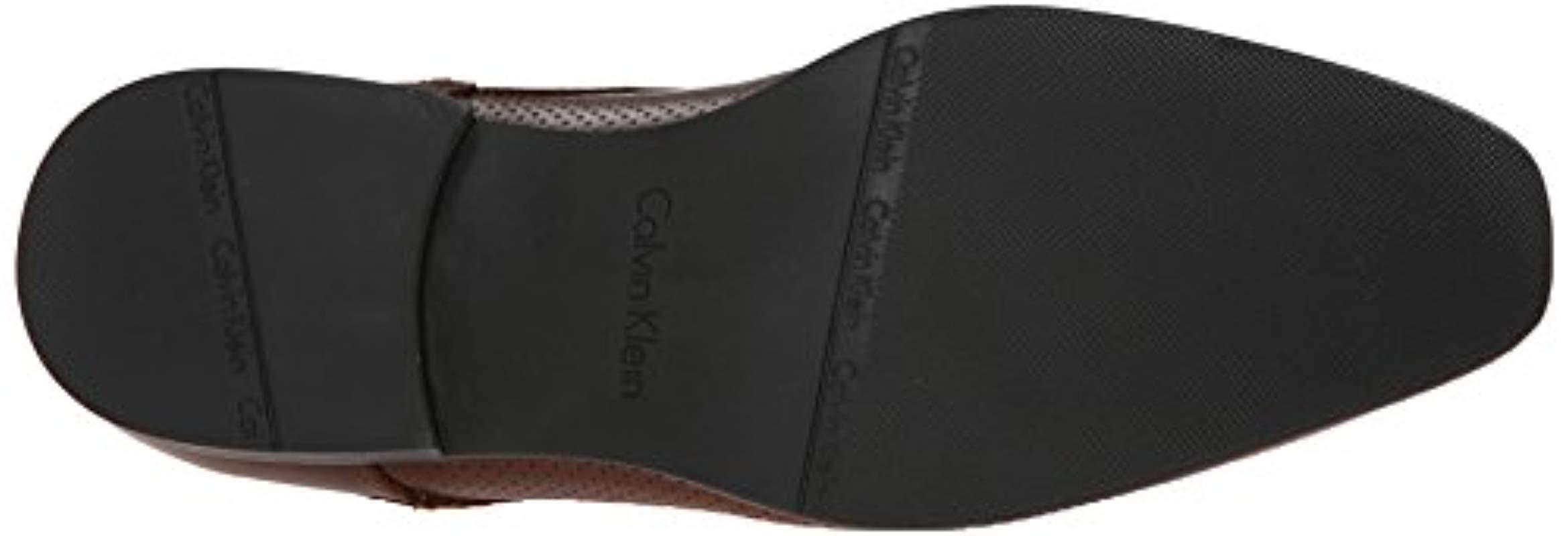Calvin Klein Brodie Oxford black Patent 8.5 M Us in Brown for Men