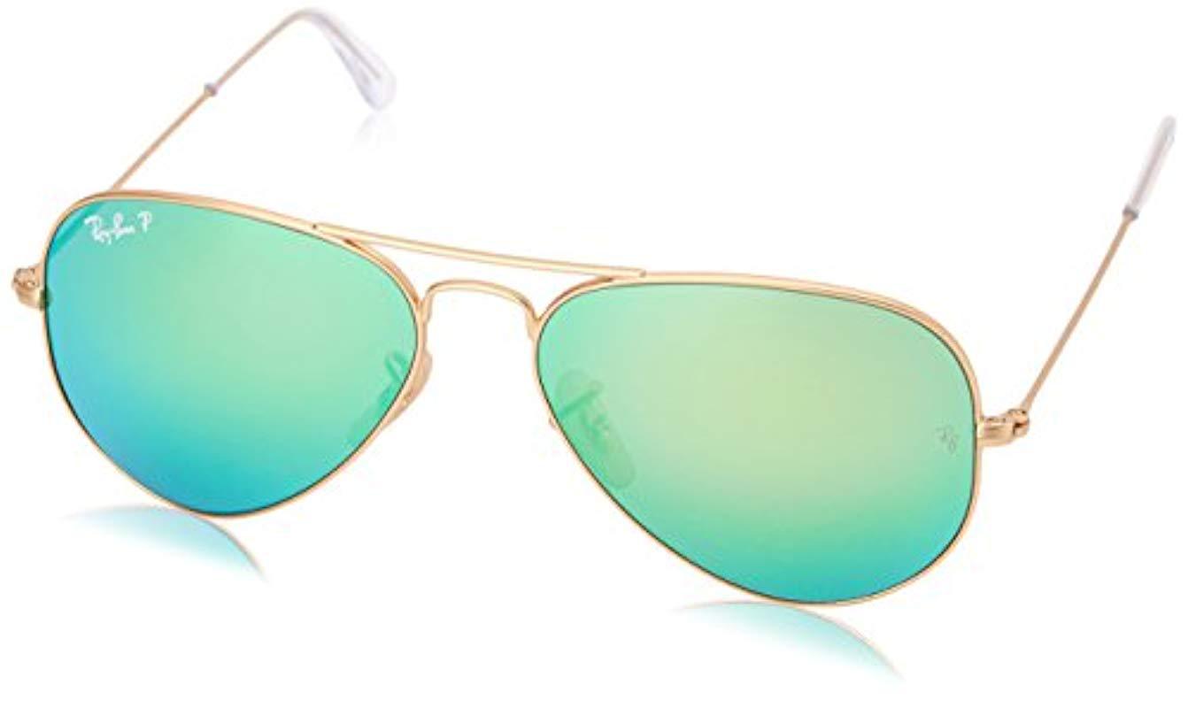 Ray Ban Rb3025 Large Metal Aviator Sunglasses 58 Mm G 15 Lenses 100 Uv Protection Non Polarized Sunglasses In Blue Lyst