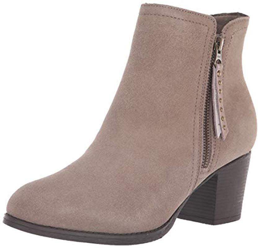 Skechers Taxi-short Gore And Zipper Bootie Ankle Boot in Dark Taupe ...