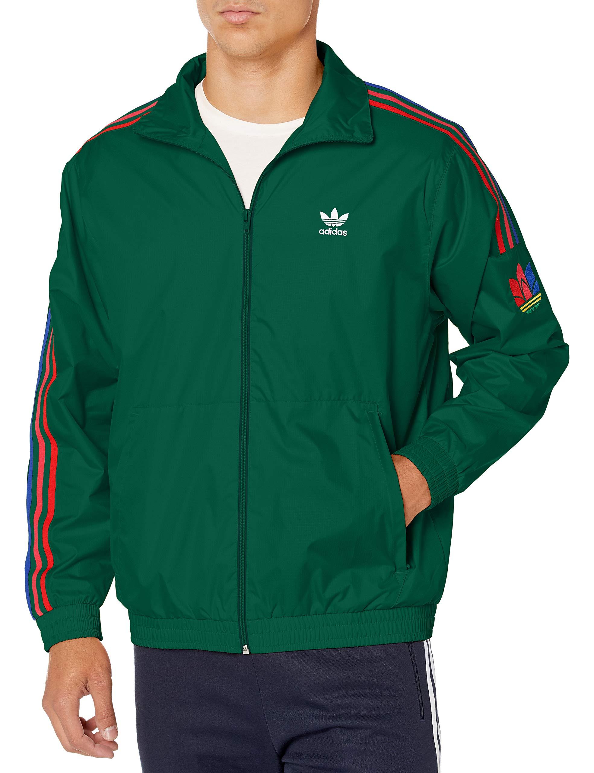 adidas Originals 3d Trefoil 3-stripes Track Jacket in Dark Green (Green