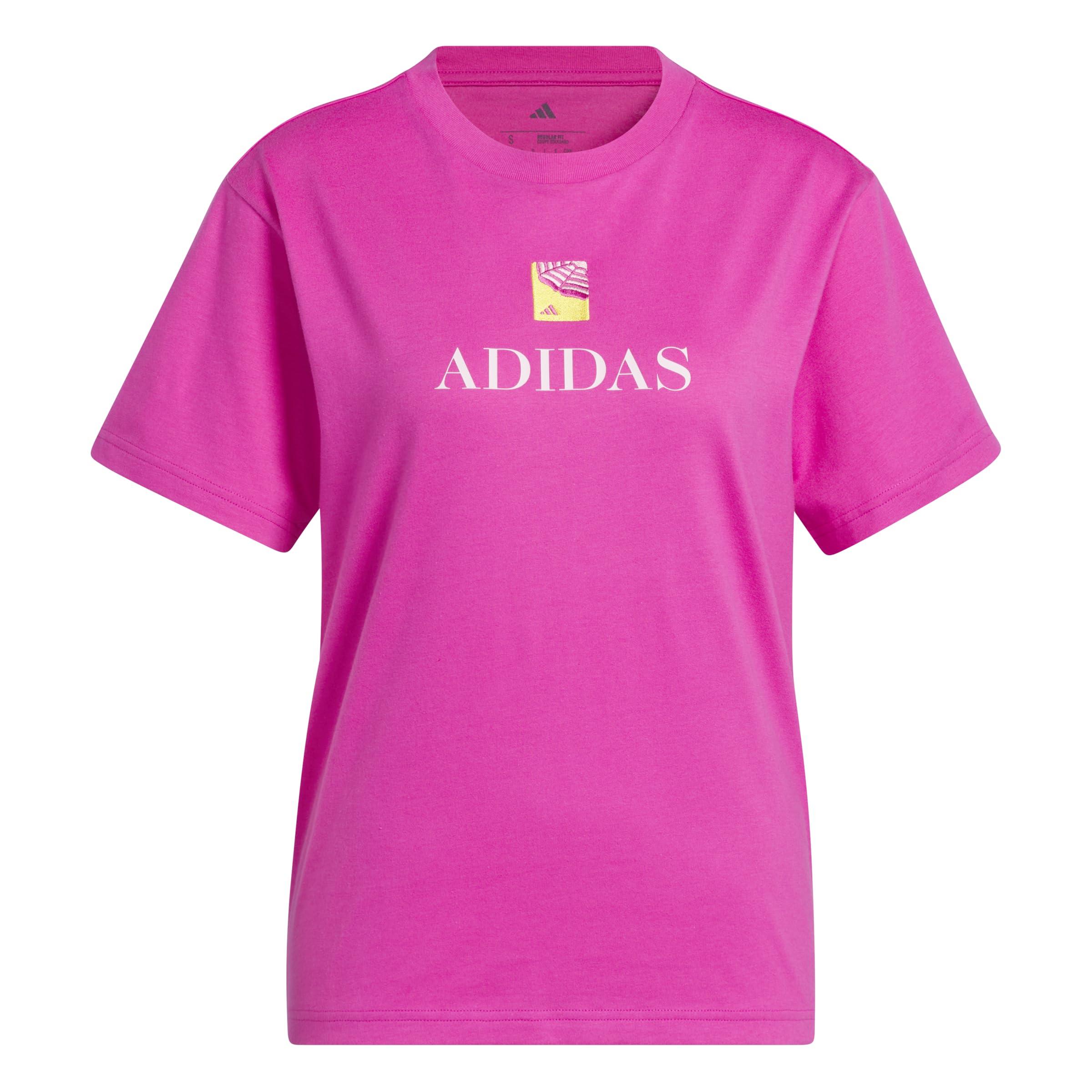 売れ筋商品|||アディダス カットソー トップス レディース Women's Camouflages Graphic Cotton T-Shirt Semi Lucid Fuchsia Amazon.com: adidas Women's Jet Set Cabana Graphic T-Shirt