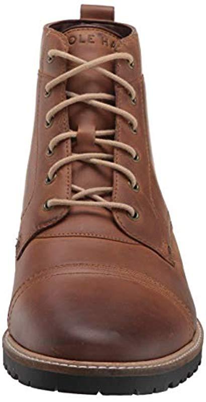 Cole Haan Mens Nathan Cap Boot:Light Roast Fashion Boot