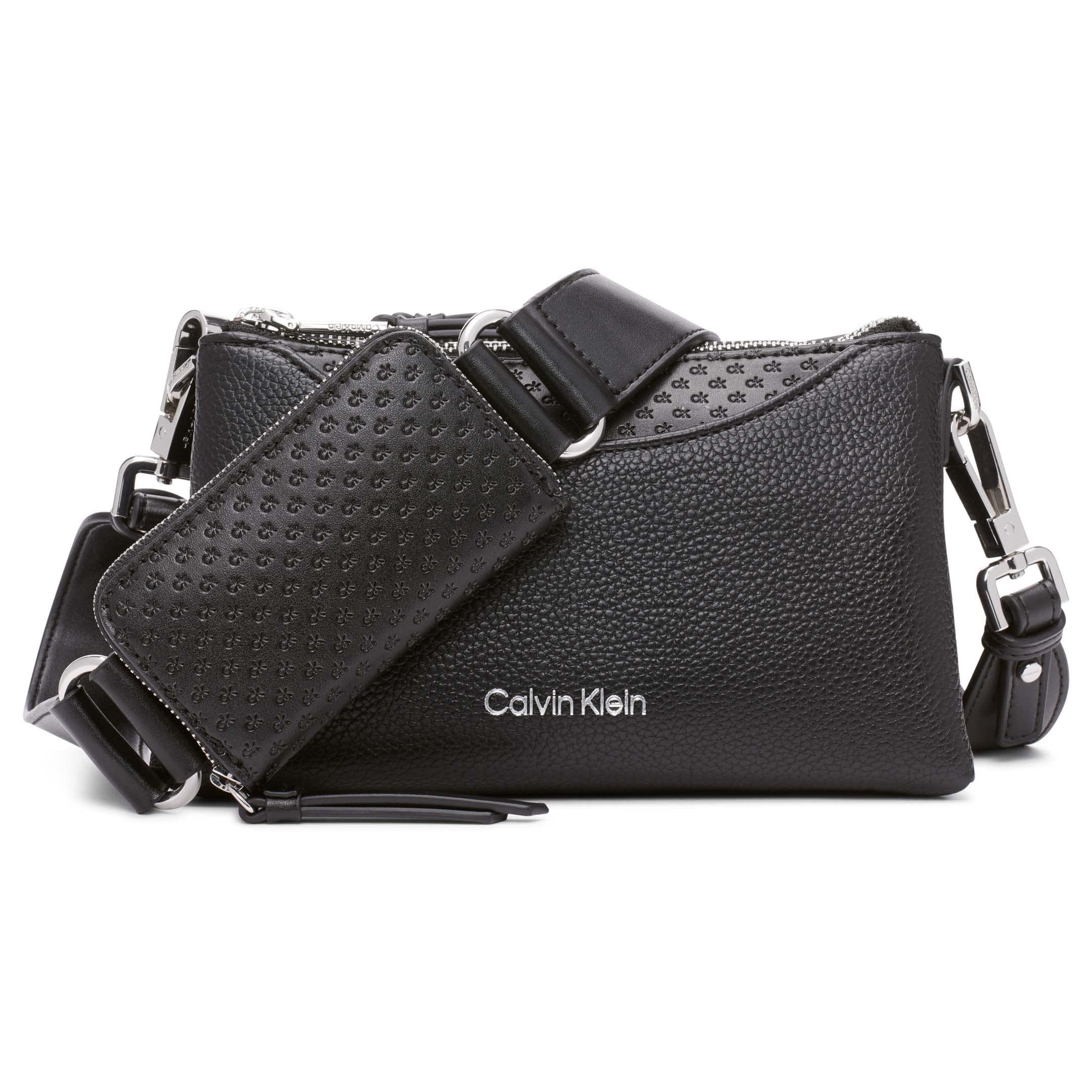Calvin Klein Chrome Organizational 2 In 1 Top Zip Crossbody in Black Lyst