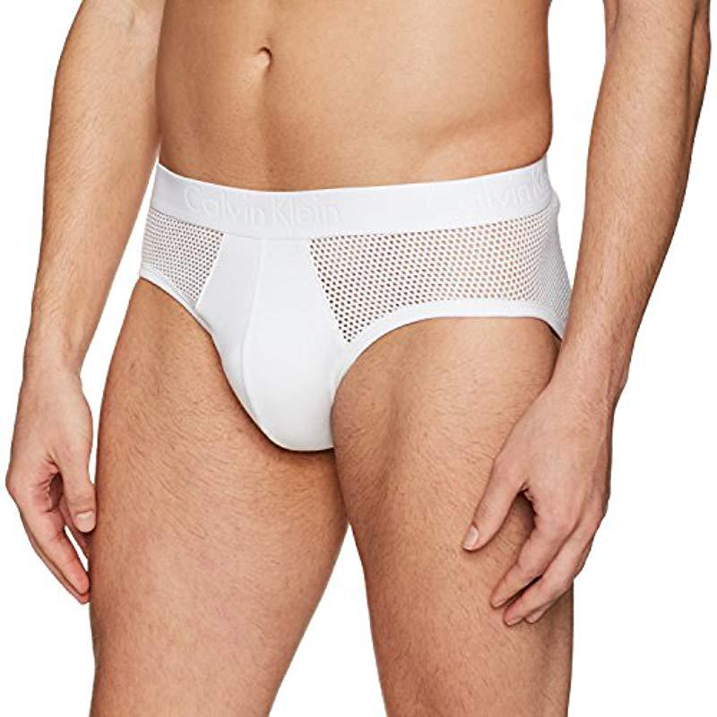 Calvin Klein Underwear Body Mesh Briefs in White for Men | Lyst