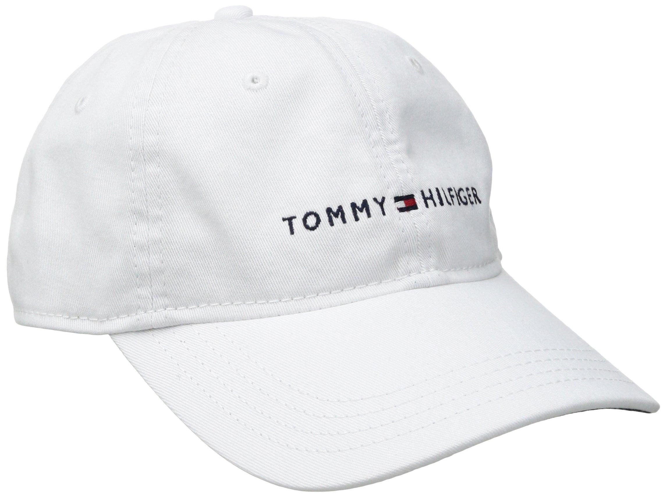 Koor Caroline engineering Tommy Hilfiger Logo Dad Baseball Cap in White for Men | Lyst