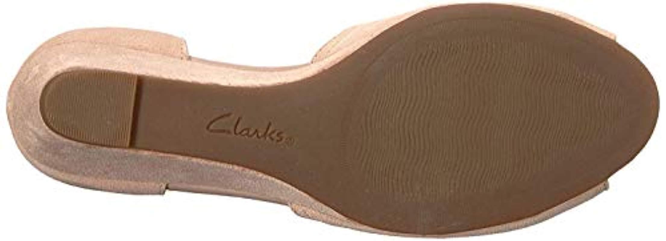 clarks women's flores raye wedge sandal
