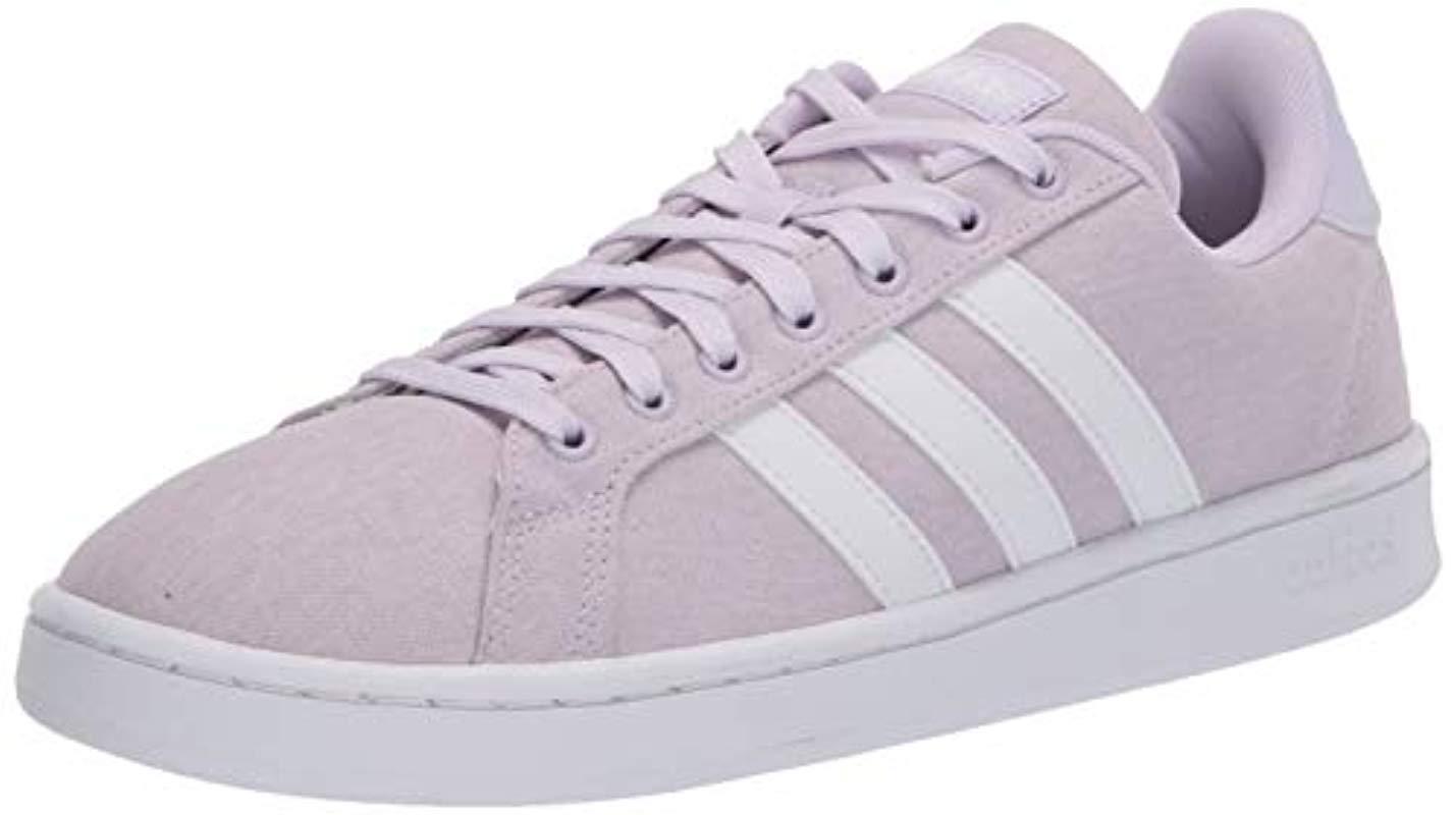 adidas Grand Court Base Suede Tennis Shoes in Purple | Lyst