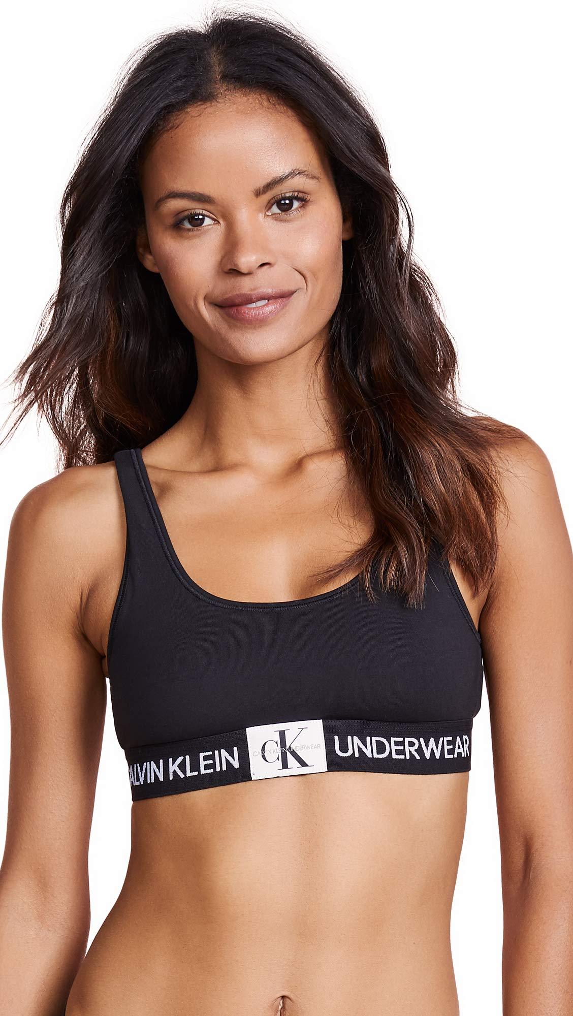 calvin klein monogram bralette black