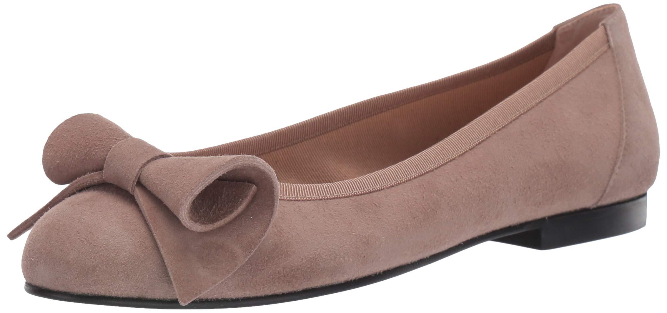 French Sole Leather Eileen Ballet Flat in Taupe (Brown) Lyst