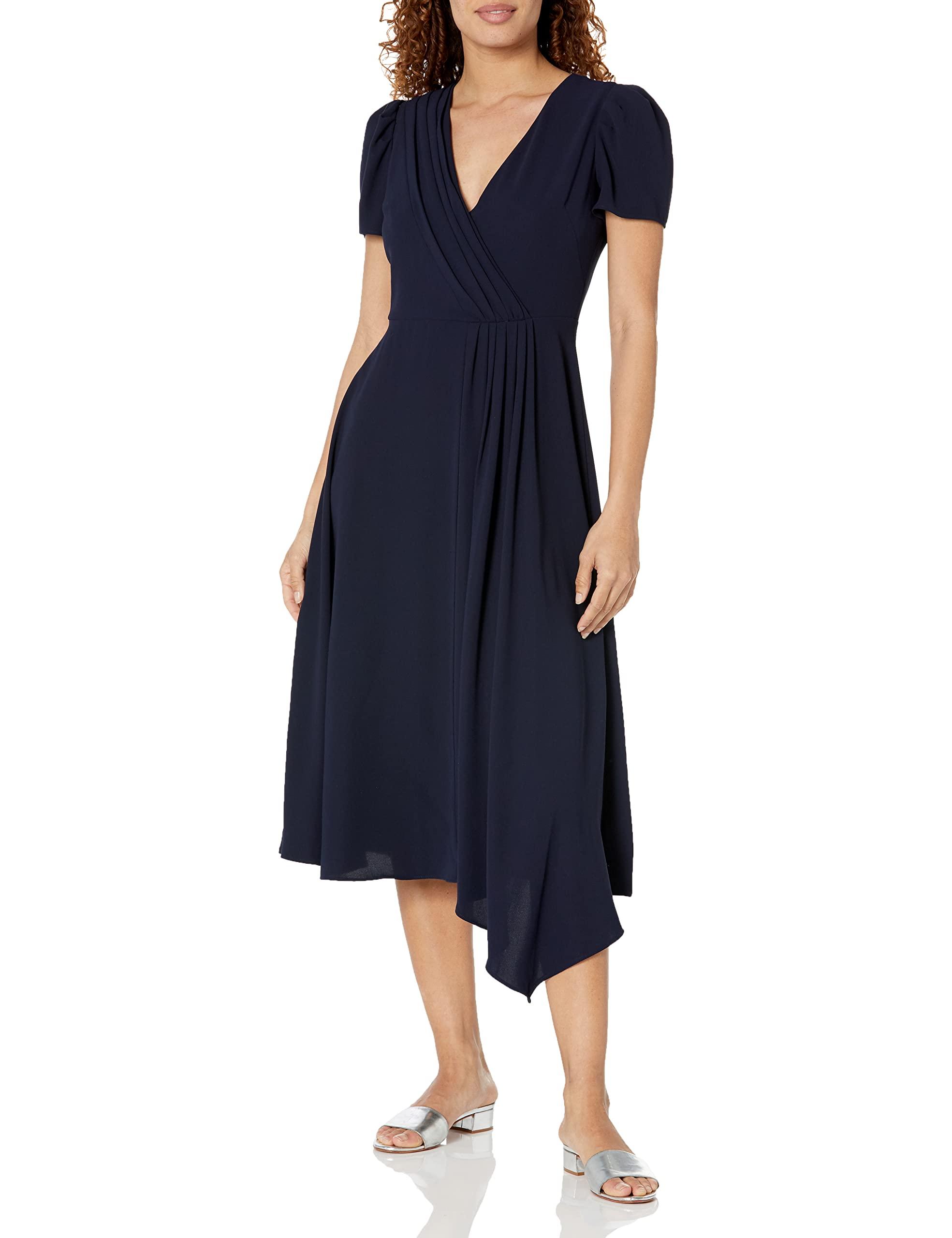 Shoshanna Fontana Stretch Crepe Midi Dress in Blue Lyst